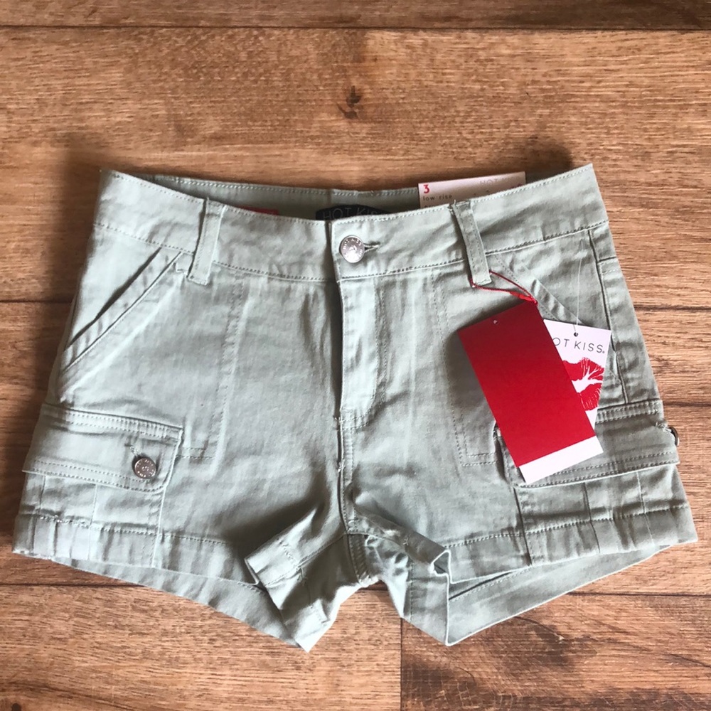 Light Green Hot Kiss Low Rise Shorts